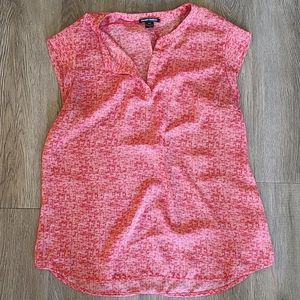 Hilary Radley red and white blouse (size s)